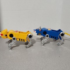 Voltron Lion (Blue, Yellow, ) Panosh Place 1984 Lions Lot of 2 VTG ☆