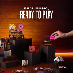 Mini Brands Really Works MINI RECORD PLAYER + CAPSULE Vinyl Playset Series 1 NEW