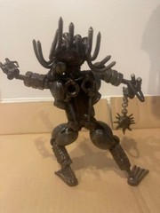 Metal Art Alien VS Predator Inspired Recycled Metal Sculpture Super Rare ! Used