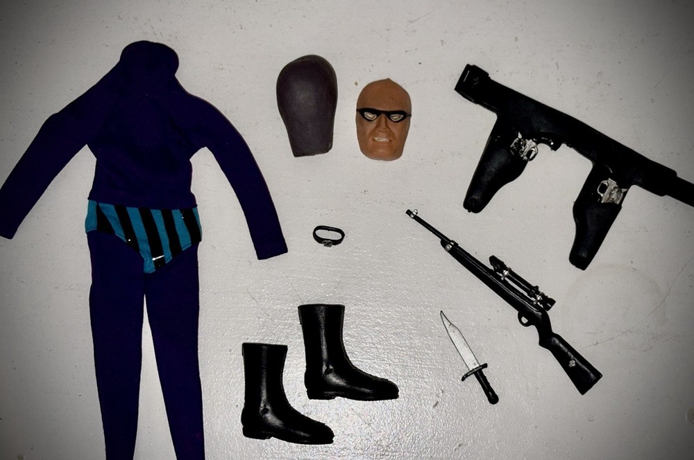 Vintage 1966 Ideal Captain Action “The Phantom” Outfit & Accessories