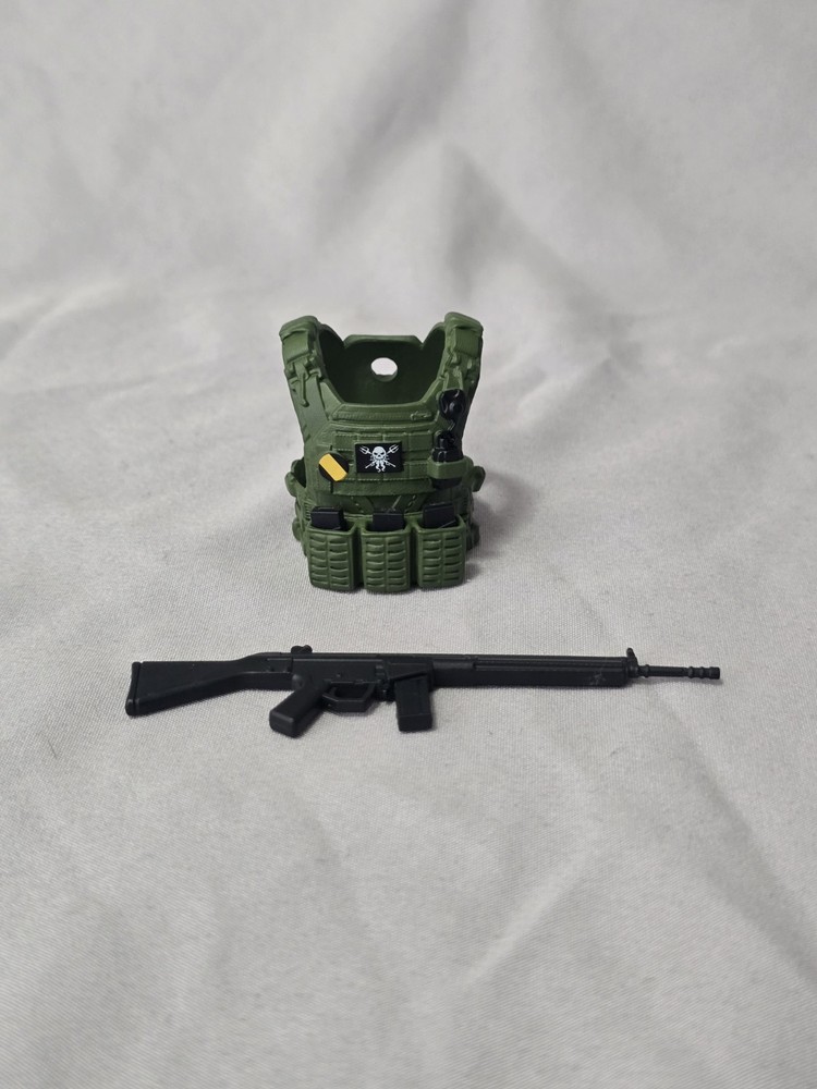 Valaverse The Black Action Force Corsairs Tactical Vest + Ammo Clips 6″ Fodder
