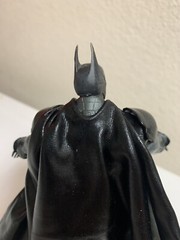 custom batman arkham knight Asylum wired leather cape 1/12 mcfarlane NOT FIGURE