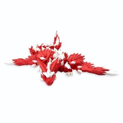 Lot 4 Articulated Winged Dragon Toys 11.25″ 3D Printed Dragon Fidget Desk Pets