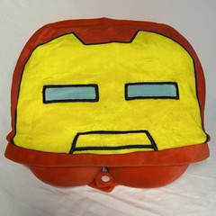 Iron Man Marvel Avengers Neck Travel Pillow with Hoodie Kids and Adults