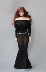1/6 Female Ultra-thin Ice Silk Stretch Bodycon Skirt Fit 12″ PH Action Figure