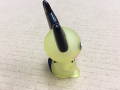 2009 Pokemon Finger Puppet Clear Spiky-Eared Female Pichu Bandai