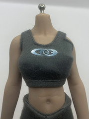 1/6 Female Flexible Seamless Doll Body For 12″ Greyish Posable Action Figure B