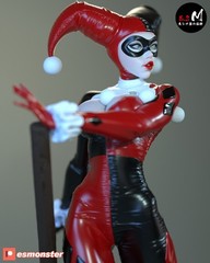 20cm Harley Quinn Figure – 12K Resin Handmade & Hand-Painted Collectible