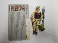 RARE*Brazil LEATHERNECK Vintage File Card Only Gi Joe 1986 Special Mission