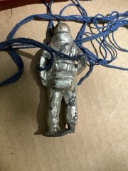 vintage frank bucks adventurers club parachute with lead soldier