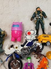 Mixed Boys Lot of Vintage and Modern Toys and Action Figures 50+ Pieces Extras