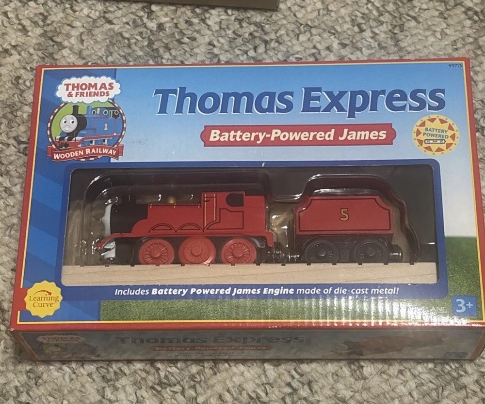 Vintage 2001 Thomas and Friends Diecast Battery Powered James Train Model NOS