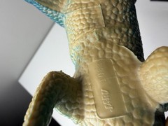 JARU Pachycephalosaurus Dinosaur Figure Blue Green Rubber Vinyl 8” #1083 Toy