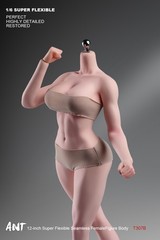 ANT T307 1/6th Female Fitness Model Action Figure Body 12in Muscle Bust Soldier