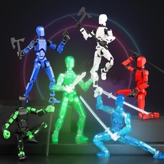 T13 6PCS Articulated Robot Action Figures – Ideal for Creative Play and Learning