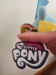 My Little Pony, with wings, colorful mane, zipper back for money or keys. Tag…