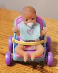 Zuru My Mini Baby(Awake Triplets)Series 1 w/Stroller, Bunny Chairs, Book & More!