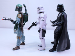 Disney Store Star Wars Action Figure Dolls Darth Vader Storm Trooper Boba Fett