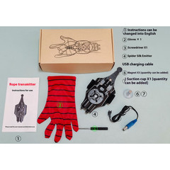 Spider Web Shooter 8ft USB Real Web Slinger and Launcher Toy for Superhero Fans