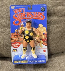 WWE LJN Superstars | Dusty Rhodes Action Figure | 1980s Retro 8” Collectible Toy