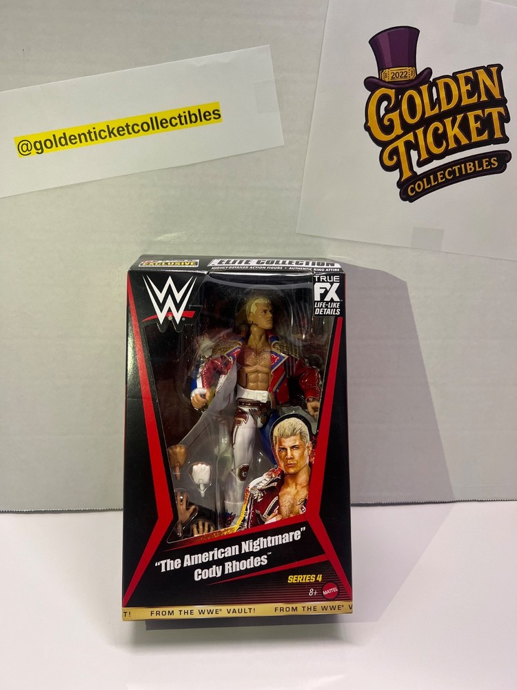 WWE Elite From The Vault Series 4 Cody Rhodes Torn Pec Wrestling Figure – 2024