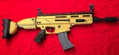 Life-size Fortnite Legendary GOLD SCAR EVA Cosplay Prop Replica Assault Rifle