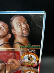 1991 Hasbro WWF THE BUSHWHACKERS BUTCH & LUKE Official World Wrestling Fed Card