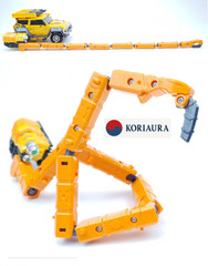 Metal Cardbot S GLOBER Gold SUV Vehicle Transforming Robot Action Figure 2024