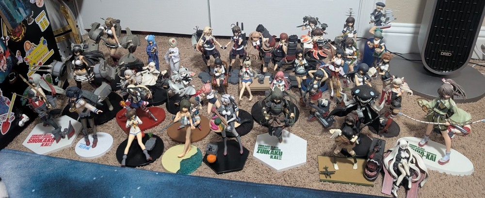 Anime Figure Lot, Kan Kolle Massive Figure Lot, Used, No Boxes Included.
