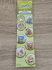 Just Play Dr. Seuss THE GRINCH Scene Figures COMPLETE SET OF 7 W/Flocked (READ)
