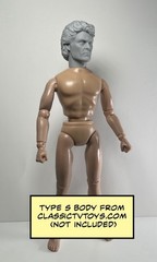 Hoff Man Action Figure Head 1:9 or 1:6 Mego