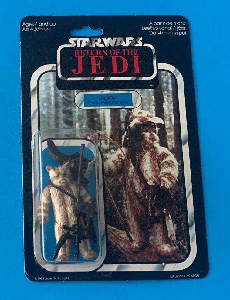 STAR WARS KENNER 1983 LOGRAY EWOK MEDICINE MAN 65 BACK PALITOY
