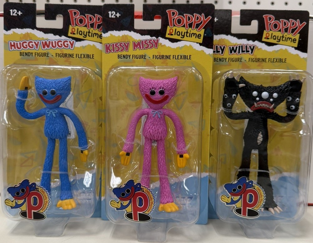 🔥 NEW in box McFarlane Toys Poppy Playtime Bendable 4.5″ figure set of 3 🔥