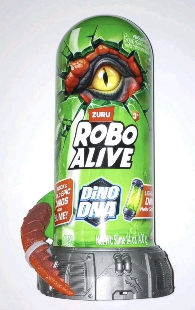Robo Alive Dino DNA Dinosaur Robot Toy for Child , Light-Up DNA Helix Spine by Z
