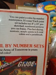 SEALED Vintage 1982 Hasbro G.I. JOE Paint By Numbers art set no. 3028