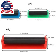 Cigarette Roller for 2.8In 3.1 in 4.3In Roll Papers, Handhold Plastic Rolling Ma