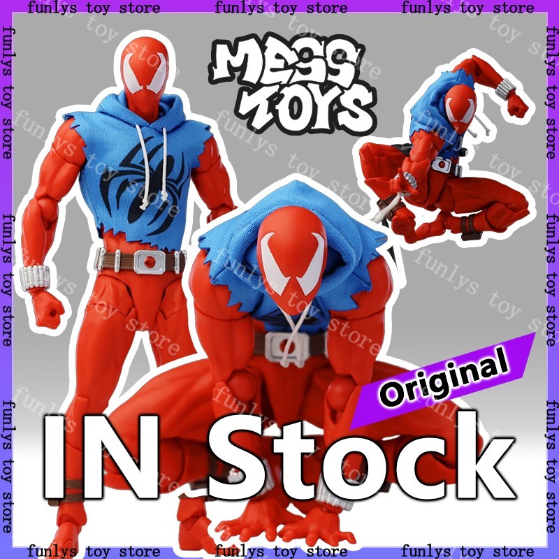 Mess Toys Scarlet Hero Spider-Man Blue Suit 1/12 Scale Action Figure Brand New