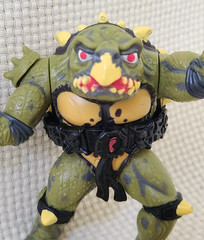Vtg 1991 TMNT Tokka Figure 100% COMPLETE Playmates Ninja Turtles Secret of Ooze
