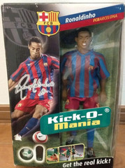 Kick o mania Ronaldinho Soccer Figure FC Barcelona Rare Item