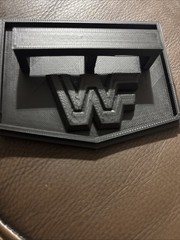 WWF LJN wrestling Figure Stand With WWF logo