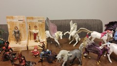 Huge! Lot Schleich World Of Knights Eldrador Bayala Medieval/Fantasy Safari Papo