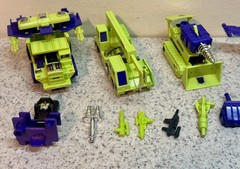 1985 Hasbro Transformers G1 Constructicons Combiners Devastator Near Complete