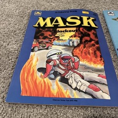 1986 Kenner park toys mask coloring book 1985 Tonka Gots coloring book
