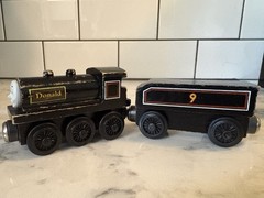 Thomas The Train 1994 Britt Allcroft 7 Piece Lot Wooden