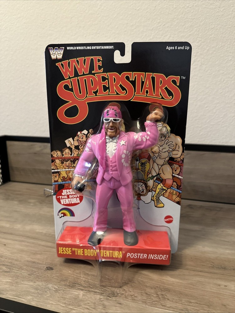 WWE Superstars LJN Jesse The Body Ventura Retro Chase Wrestling Figure Series 2