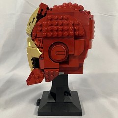 LEGO Iron Man Helmet Display Bust Red Gold Missing Piece