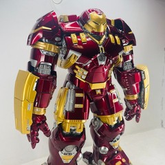 Marvel Avengers Iron Man Mark 44 Hulkbuster Ironman LED Light Figure Model Toy