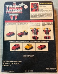 SEALED Windcharger Antex Transformers G1 Robocar Camaro VINTAGE ARGENTINA