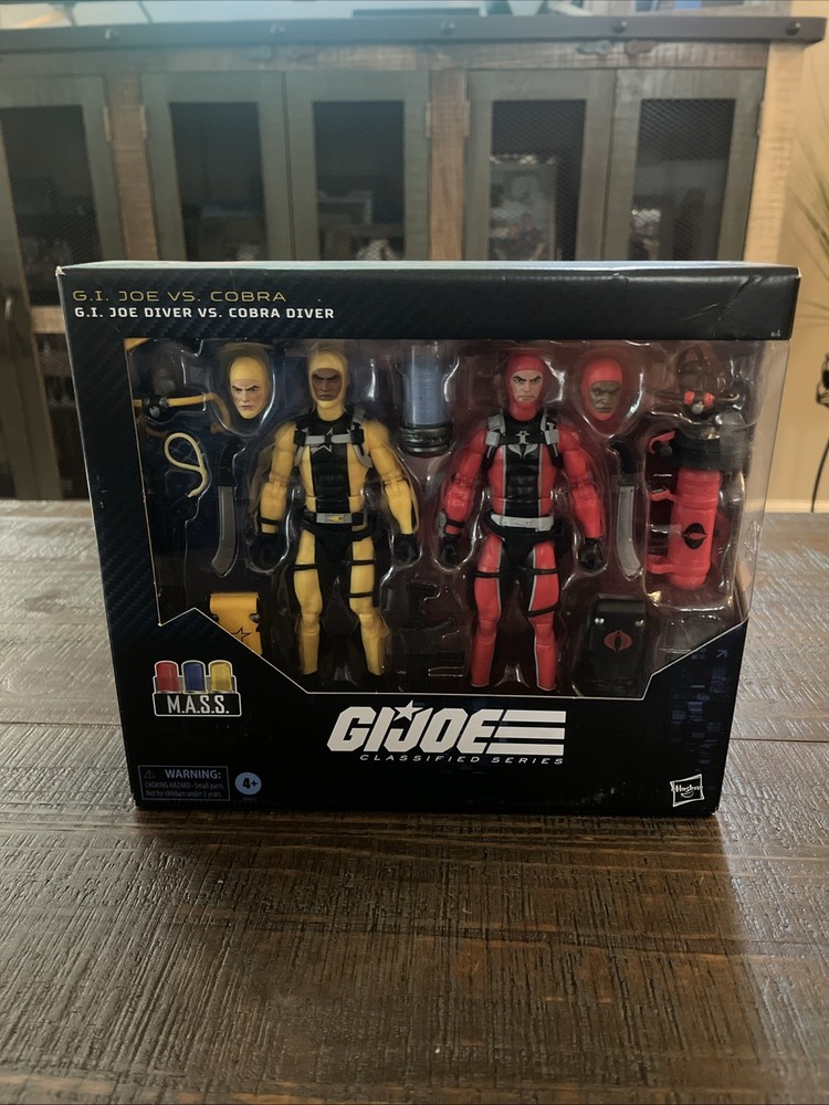 G.I. Joe Classified Series #169 GI JOE DIVER Vs COBRA DIVER 2pk Set