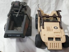 80s GI Joe Hasbro Parts Lot Devilfish Seat HISS Tank Desert Fox Vehicles Figures